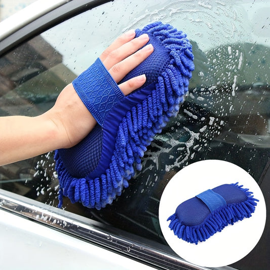 Universal Car Washing Sponge Handheld Cleaning Brush Microfiber Grooming Tool For Home Auto Motorcycle Accessories