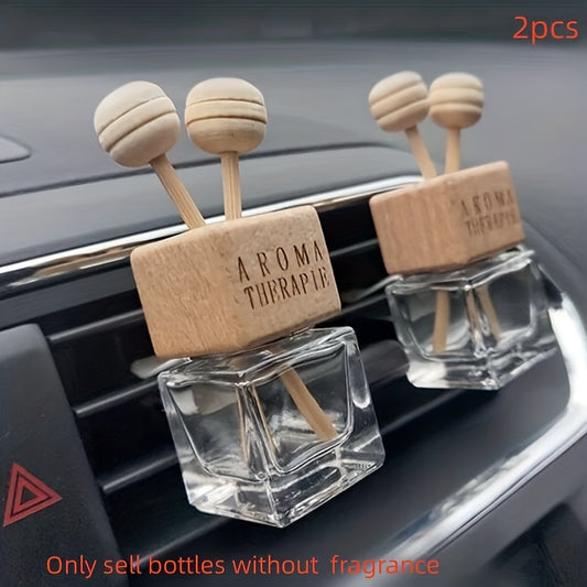 2pcs Car Air Outlet Perfume Bottle Clip Car Interior Accessories Women